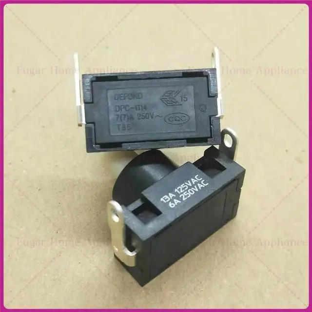 Alt view image 2 of 3 - 10pcs 2plug 250VAC 6A/ 125V 13A Self-Locking Power Button For DEFOND DPC-1114 Switch For High Power Vacuum Cleaner Parts