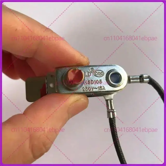 Alt view image 2 of 3 - 3pcs KSD105 For electric pressure cooker pressure switch 250V 15A thermostat with plug-in cable universal KSD101