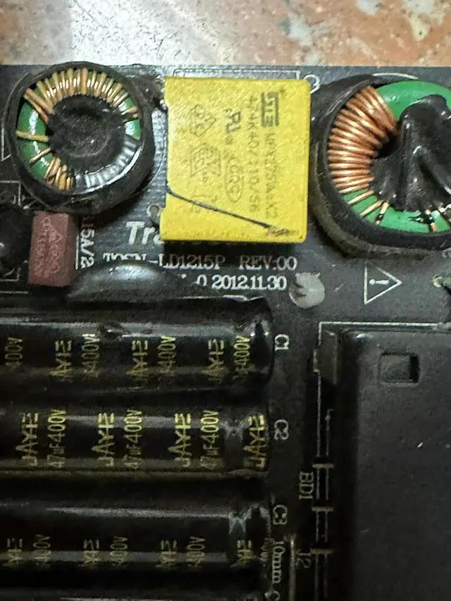 Alt view image 3 of 3 - LED power board TOSN-LD1215P 12V 10A advertising machine