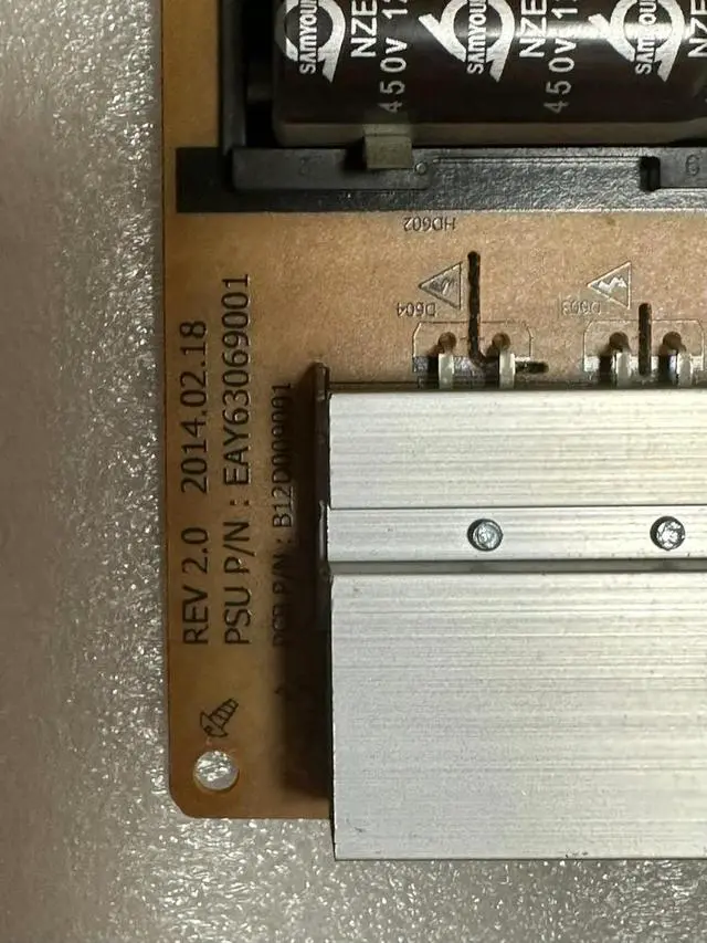 Alt view image 3 of 3 - 55LA9650/55LA9700 Power module EAY63069001 REV 2.0 B12D009001 LGP55-13UDP
