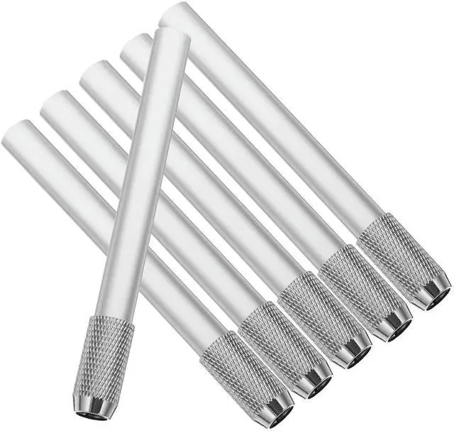 Main image of 6Pcs Pencil Extenders l Art Pencil Lengthen Tool for Short Pencils Sketching Drawing Writing Comfortable Handle Non-Slip