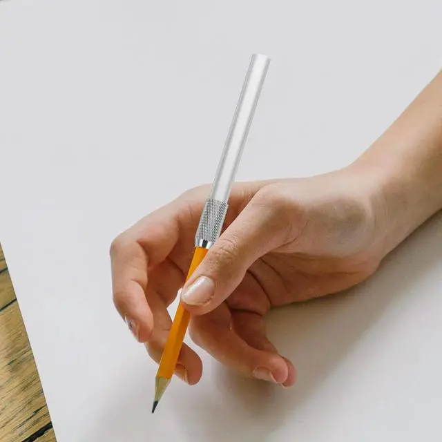 Alt view image 2 of 3 - 6Pcs Pencil Extenders l Art Pencil Lengthen Tool for Short Pencils Sketching Drawing Writing Comfortable Handle Non-Slip