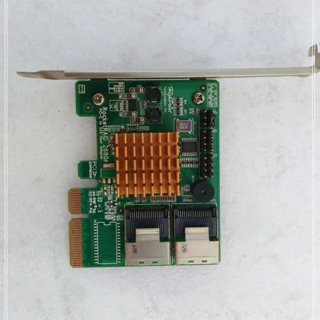 Alt view image 2 of 6 - Array Card 2680A RAID card 3Gb/s 8 Ports Built-in PCI-E TO SAS Card Hard Disk