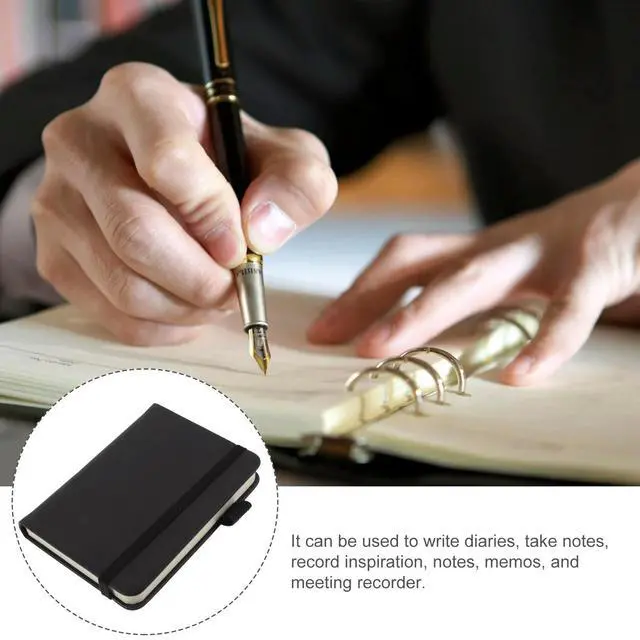 Alt view image 3 of 3 - 2Pcs Pocket Notepad Mini Notebook Small Journal with Exquisite Patterns for Daily Planning Task Management Memo Notes and Ideas