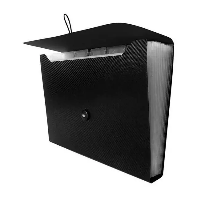 Alt view image 2 of 3 - 13 Pocket Expanding Folder Accordion Folder With Elastic Buckle Closure,A4 Paper File Organizer For School Office, 2PCS
