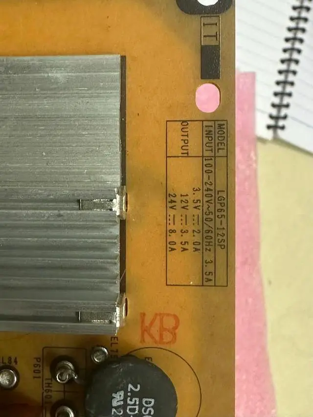 Alt view image 2 of 2 - power supply board LGP65-12SP EAX62876002(1.1) EAY62169703