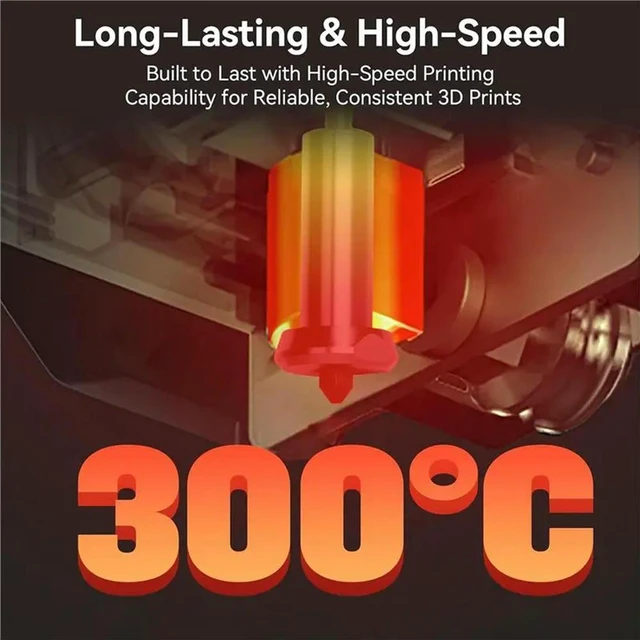 Alt view image 3 of 3 - For Anycubic Kobra 3 Max- 4Pcs Quick-Swap Hardened Steel Nozzles(0.4/0.6/0.8MM), High-Speed Hot End Spray Nozzles
