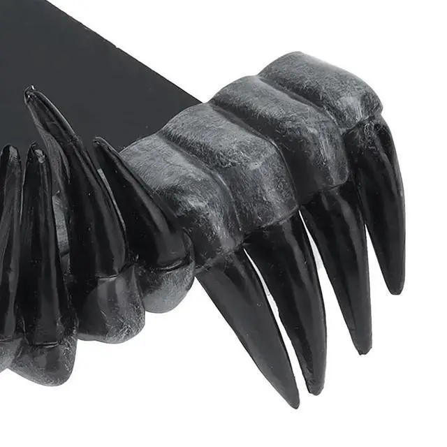 Alt view image 2 of 3 - Creepy Devil Hand Bookmarks, Unique Scary 3D Bookmarks Halloween Devil Hand Bookmarks (2 Pieces, Black)