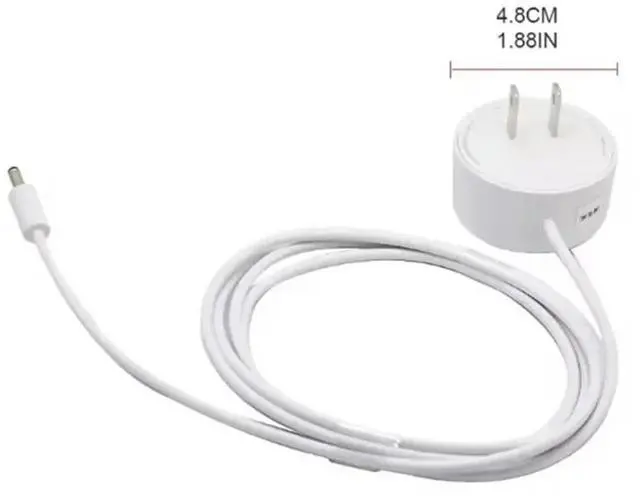 Alt view image 3 of 3 - For Google Home, Nest Hub, Speaker Wall Power Adapter Replacement- Power Supply Cord, Power Cable US Plug Fit