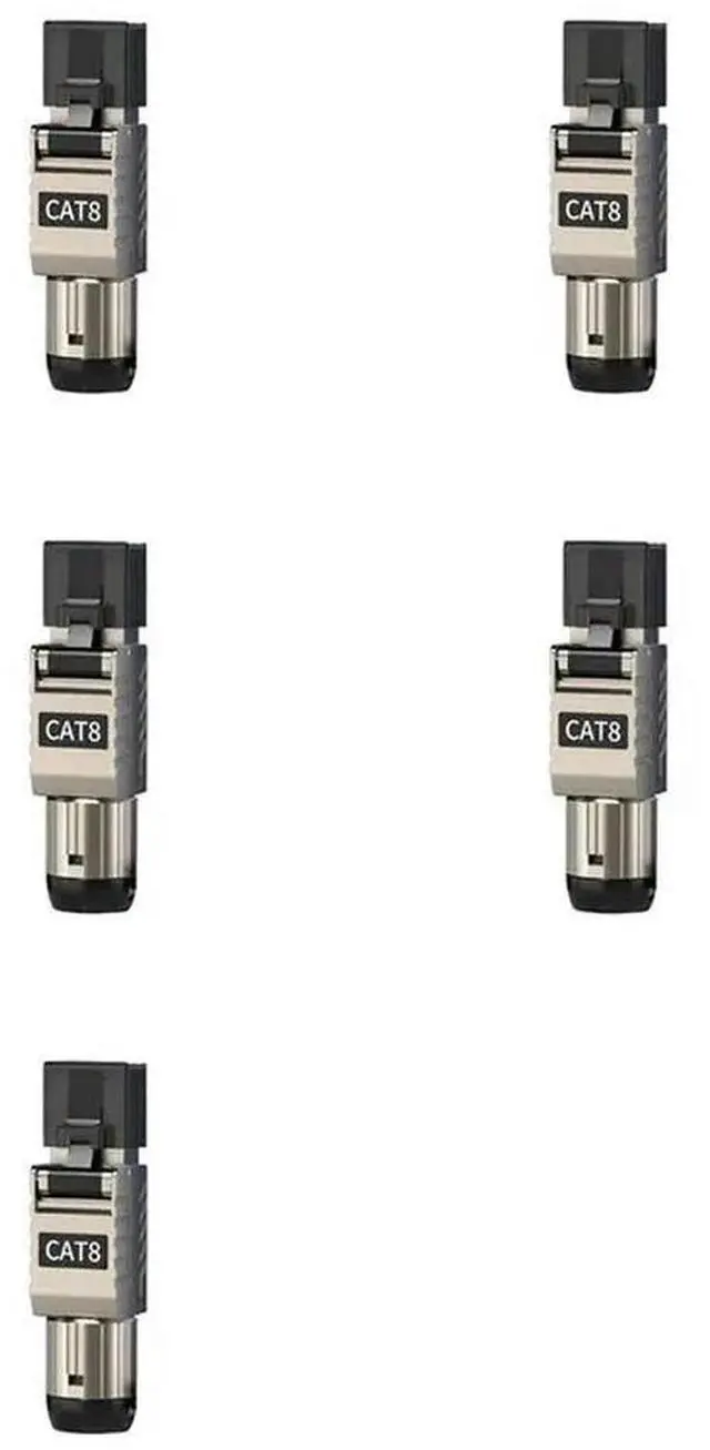 Main image of 5Pcs RJ45 Cat8 Ethernet Cable Connectors RJ45 l Tool Free Easy Termination Plug 2000Mhz 40G LAN Cable 22AWG - 24AWG