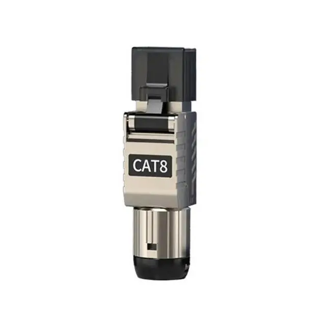 Alt view image 3 of 3 - 5Pcs RJ45 Cat8 Ethernet Cable Connectors RJ45 l Tool Free Easy Termination Plug 2000Mhz 40G LAN Cable 22AWG - 24AWG