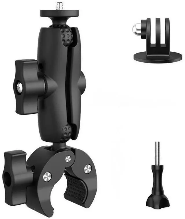 Main image of Action Camera Mount 360° Ballhead Magic Double Ball Head Adapter Clip For For Gopro Cameras