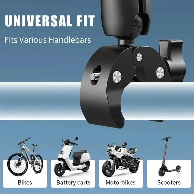 Alt view image 3 of 3 - Action Camera Mount 360° Ballhead Magic Double Ball Head Adapter Clip For For Gopro Cameras