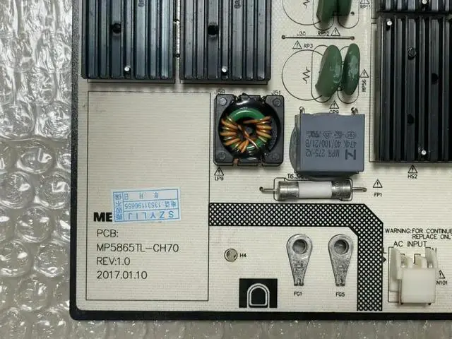 Alt view image 3 of 3 - MP5865TL-CH70 power supply board MP300D-4SF 280 spot