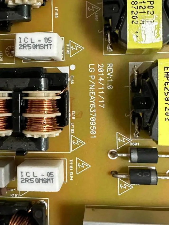 Alt view image 3 of 3 - Power Board EAY63709501 for TV LGP55-15UF12 OPVP0260 LGP55-15UF12