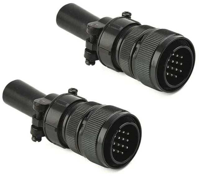 Main image of 2Pcs 14 Pin l Male Plug Connector Remote Control Capabilities Fits For Miller For Hobart TIG MIG Welder