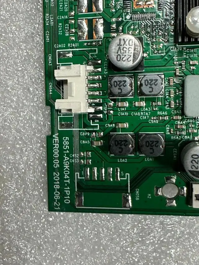 Alt view image 2 of 3 - LCD TV motherboard 5851-A9K04T-1P10 VER00.05