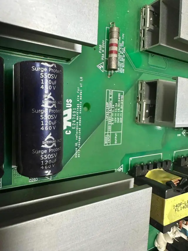 Alt view image 3 of 3 - 65EC9700-CA power supply board EAX65830901(1.8) LGP65-140P