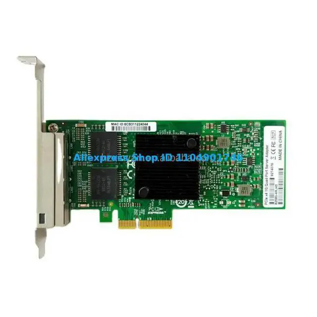 Alt view image 2 of 3 - 92T4077 92T4076 82580-4RJ45 PCIe X4 1G Quad-Port Embedded Computer Server Adapter