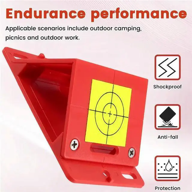 Alt view image 2 of 3 - Angle Measurement Plaquette With Reflectors 40 X 40 Mm For Total Station, Mini Prism ,OPTICAL PRISM