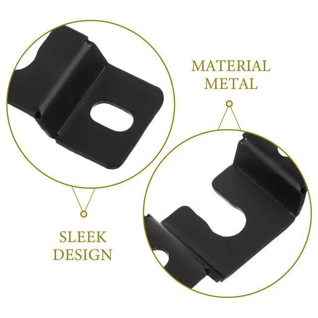 Alt view image 3 of 3 - Black Wall Mount Bracket for Sound Bar Speakers Under Stand l Material Speaker Shelf Mounting Brackets Secure