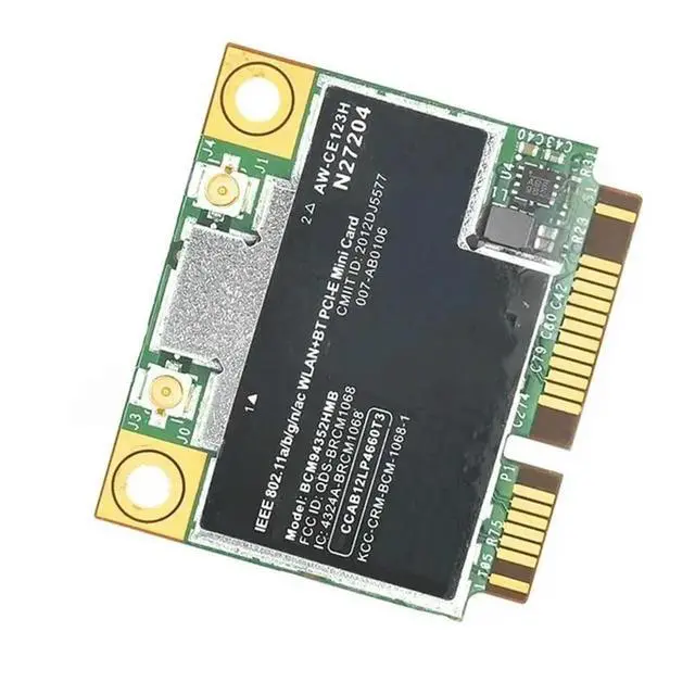 Alt view image 2 of 3 - BCM94352HMB 2.4G/5G Dual Band Internal Network Card AW-CE123H Mini Pcie Interface Bluetooth 4.0 Module