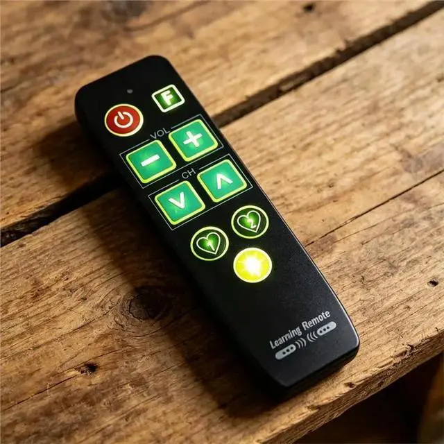 Alt view image 3 of 3 - Backlit 9 Big Buttons Remote Control Learning Tool For Old People Easy Operation Works For TV VCR STB DVD DVB BOX
