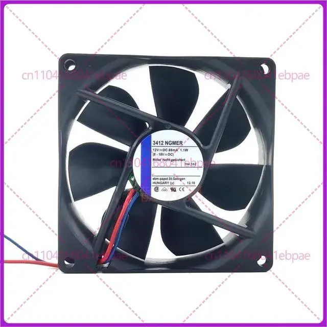 Alt view image 5 of 6 - Silent Cooling Fan for Frequency Converter ebmpapst 9025 9CM 3412NGMER 12V 88mA 1.1W