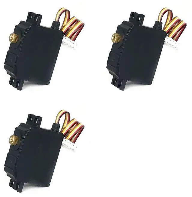 Main image of 3X 5 Wire l Gear Servo For Wltoys 12428 12423 12427 1/12 RC Car Upgrade Parts Accessories