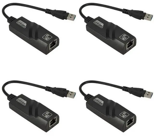 Main image of 4X USB 3.0 To Gigabit LAN Card USB Ethernet Adapter 1000 Mbps Network Card For Android Tv Laptop Desktop