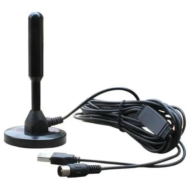 Alt view image 2 of 3 - Dual Band DVB-T/FM TV Antenna 20Dbi High Gain Indoor Aerial Sucker Base For Cable IEC Connector(1Pc)