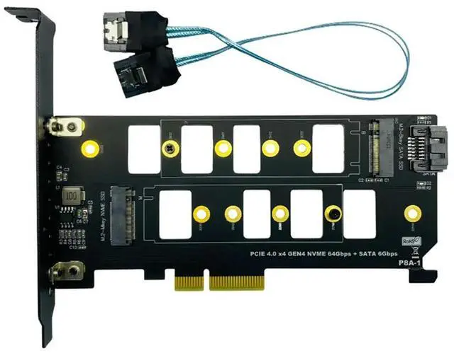 Main image of PCIE 4.0 To M.2 SSD Adapter Card PCIE To M.2 SSD Adapter Card Dual SSD Adapter Card