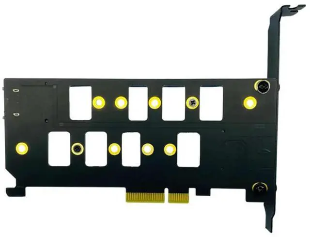 Alt view image 3 of 3 - PCIE 4.0 To M.2 SSD Adapter Card PCIE To M.2 SSD Adapter Card Dual SSD Adapter Card
