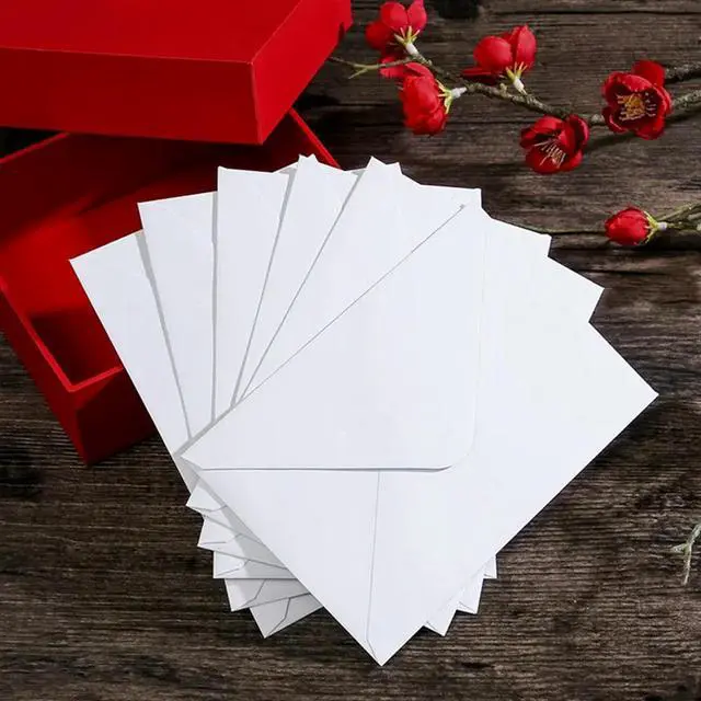 Alt view image 2 of 3 - 100 Pcs B6 Envelopes Card Envelope For Invitation, Wedding, Announcements, Baby Shower Blank Envelope
