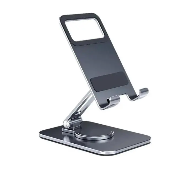 Alt view image 3 of 3 - Multi-Angle Rotatable Desktop Holder-For Phones& Tablets-Folding Stand In Alloy Material