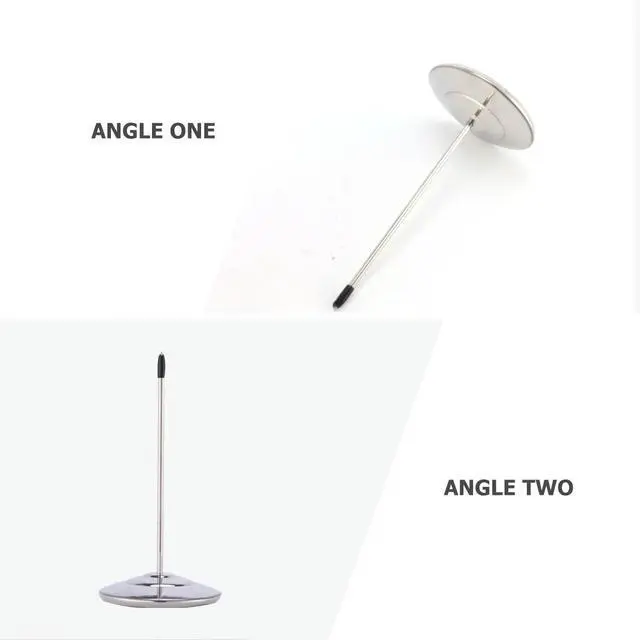 Alt view image 2 of 3 - Stainless Steel Receipt Spindle Check Holder Base for Office Home Restaurant Menu Summons Invoice Bill Fork Paper Receipt