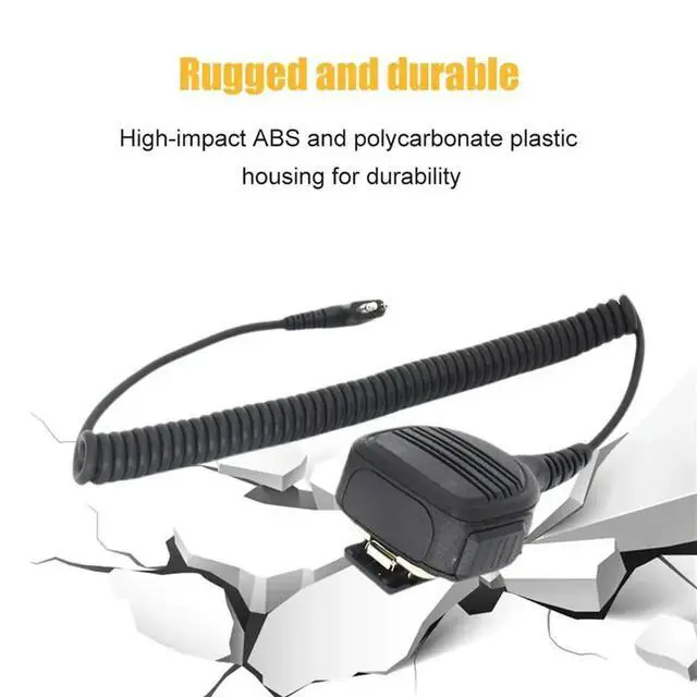 Alt view image 2 of 3 - 2X Speaker Mic Microphone For DP1400 EP450 GP88 CP88 CP180 XTN446 GP300 PR400 P080 Shoulder Walkie Talkie Parts