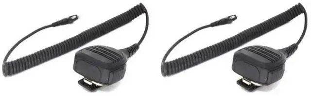 Main image of 2X Speaker Mic Microphone For DP1400 EP450 GP88 CP88 CP180 XTN446 GP300 PR400 P080 Shoulder Walkie Talkie Parts