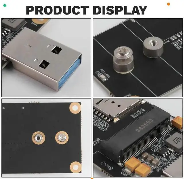 Alt view image 3 of 3 - Module Development Board 3.5A Development Board Industrial-Grade M.2 Adapter Board 5G Module RM500Q