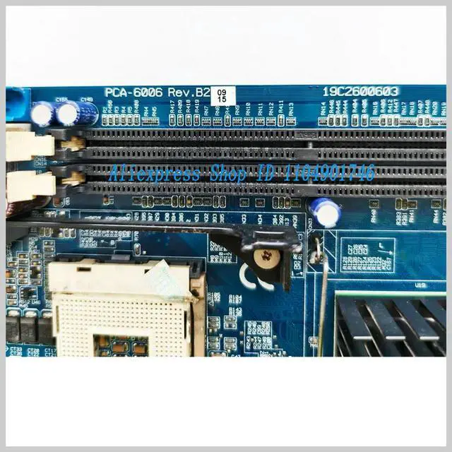 Alt view image 3 of 3 - ADVANTECH PCA-6006 Rev.B2 Industrial Control Motherboard - PCA-6006 Test Work
