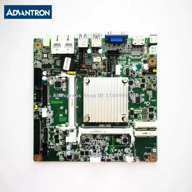 Alt view image 3 of 3 - Advantech AIMB-215 Rev:B1 AIMB-215D Industrial Motherboard CPU Board