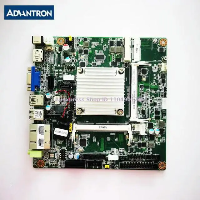 Alt view image 2 of 3 - Advantech AIMB-215 Rev:B1 AIMB-215D Industrial Motherboard CPU Board