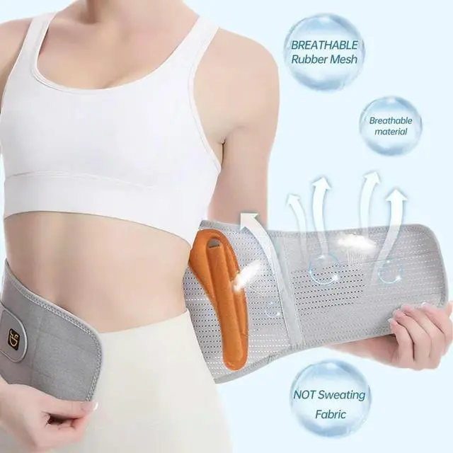 Alt view image 2 of 3 - Breathable Lumbar Support Belt For Sports - Adjustable Waist Protector With Steel Support