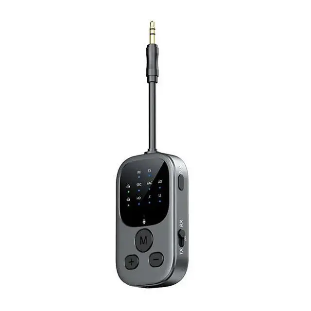 Alt view image 2 of 3 - Bluetooth 6.0 2 In 1 Receiver Transmitter USB Adapter 3.5Mm Car AUX Aircraft Audio Dongle