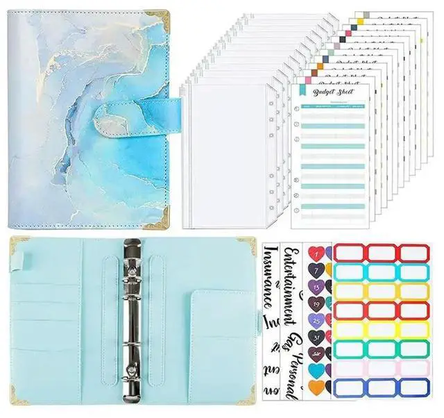 Main image of Cash Wallet Envelope System, Budget Binder With Zipper Envelopes, For Cash Budgeting Card Funding Plan