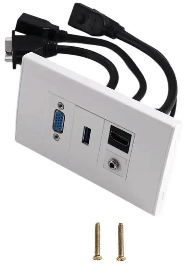 Main image of Wholesale 120 VGA, -Compatible 3.5 Headphone Cable 3.0 USB Data Cable Network Panel Accessories