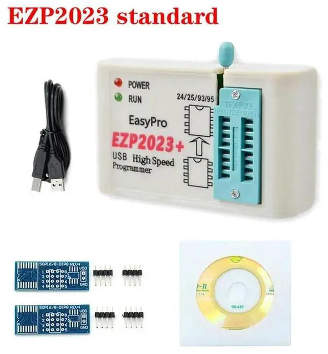 Alt view image 2 of 3 - 2X EZP2023 High-Speed USB SPI FLASH Programmer EZP2023 Support 24/25/93 EEPROM Bios 25T80 Burning Offline Copy