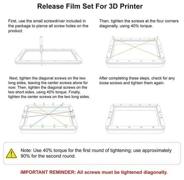 Alt view image 3 of 3 - FEP Film Resin Vat 2PCS Set For Anycubic Photon M3 FEP Upgrade 3D Printer Accessory Parts