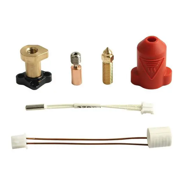 Alt view image 2 of 3 - AT-For K1/ K1 Max Upgraded Hotend Kit Ceramic Heating Block High Temperature Titanium Throat