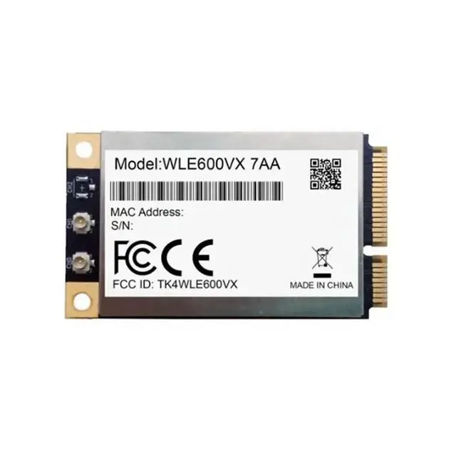 Alt view image 3 of 3 - 2X WLE600VX Dual Band 2.4Ghz 5Ghz 802.11Ac/Abgn Mini PCI Express Card MIMO 2X2 WAVE 1 Card Module Atheros QCA9882
